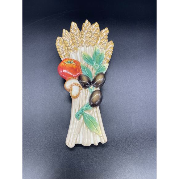 Fitz & Floyd Spoon Rest Papa Paisano Italian 9" Retired - Picture 1 of 6